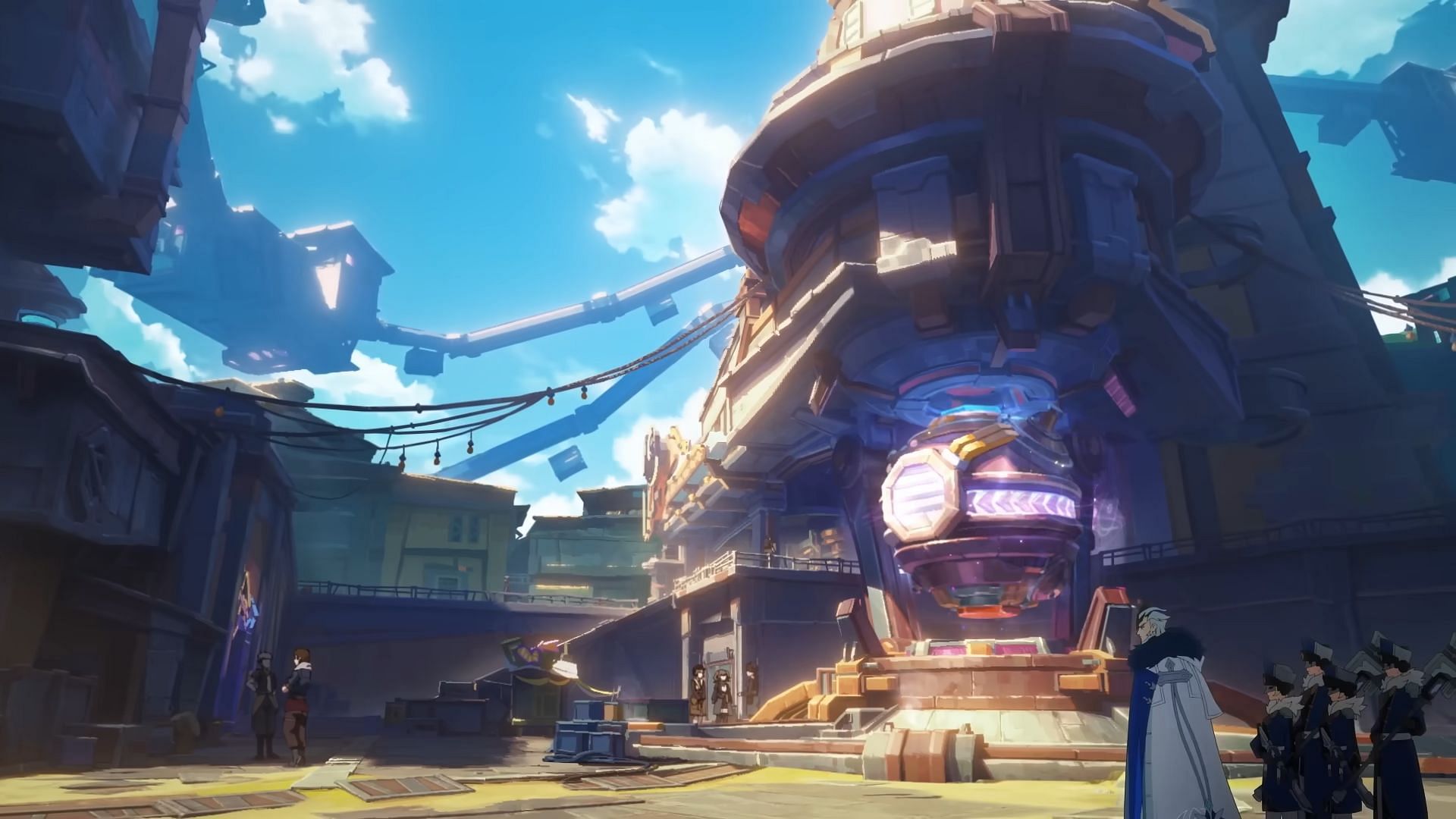 A look at the Voynich Guild's plaza in Nod-Krai (Image via HoYoverse)